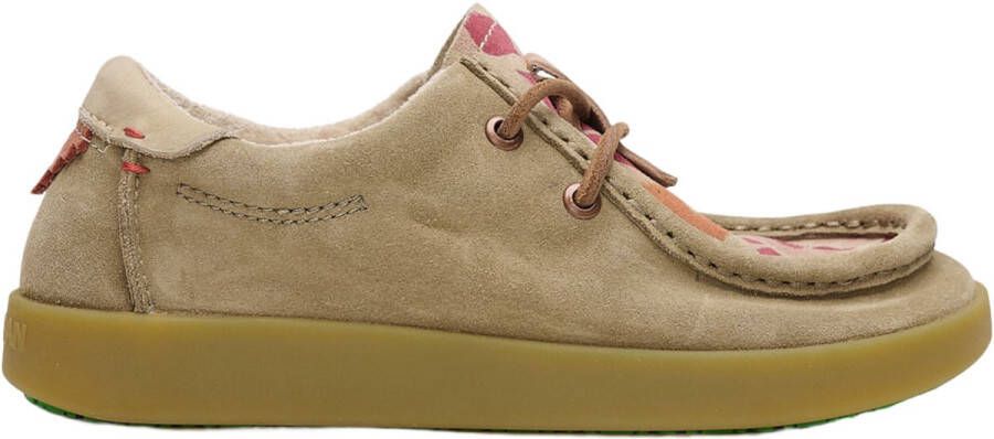 Satorisan Kwahu Winter Fantasy Wallaby Moccasin Vrouwen Leer Moccasin Kleur Driftwood