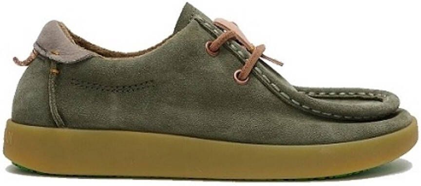 Satorisan Kwahu Winter Suede Wallaby Moccasin Vrouwen Leer Moccasin Kleur Rush Green