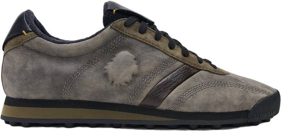 Satorisan Stardust Premium Casual Sneakers Mannen Vintage Leer Sneakers Kleur Khakies Black