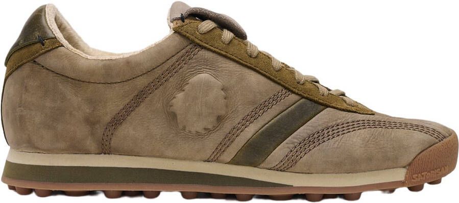 Satorisan Stardust Premium Casual Sneakers Mannen Vintage Leer Sneakers Kleur Loden