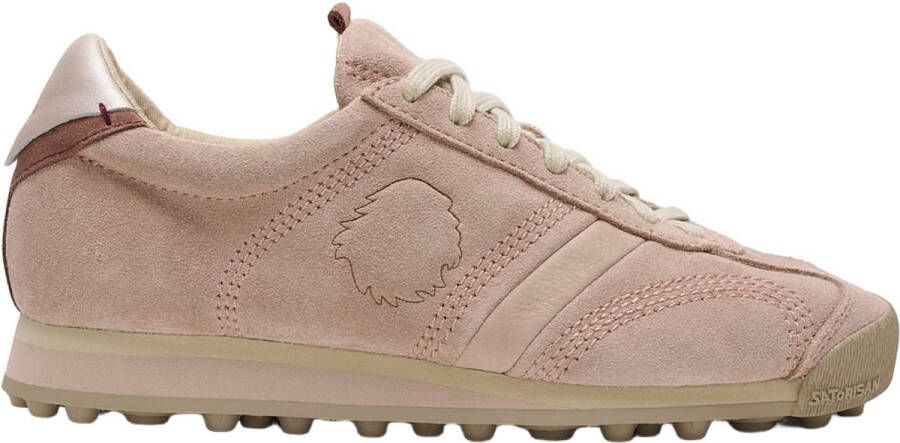 Satorisan Stardust Suede Casual Sneakers Vrouwen Vintage Leer Sneakers Kleur Nomad Beige