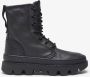 Satorisan Unalome Laces Premium Enkel Laarzen Vrouwen Vintage Leer Laarzen Kleur Black - Thumbnail 1