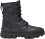 Satorisan Unalome Laces Premium Enkel Laarzen Vrouwen Vintage Leer Laarzen Kleur Black - Thumbnail 1