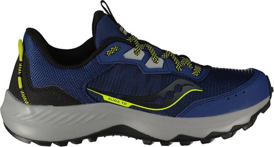 Saucony Aura Tr Trailschoenen Blauw Man