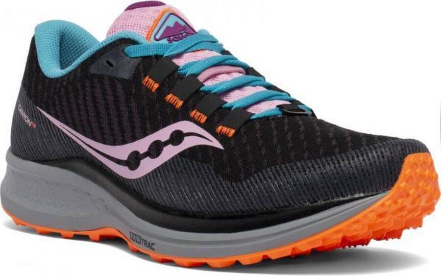 Saucony Canyon TR Dames Sportschoenen zwart oranje