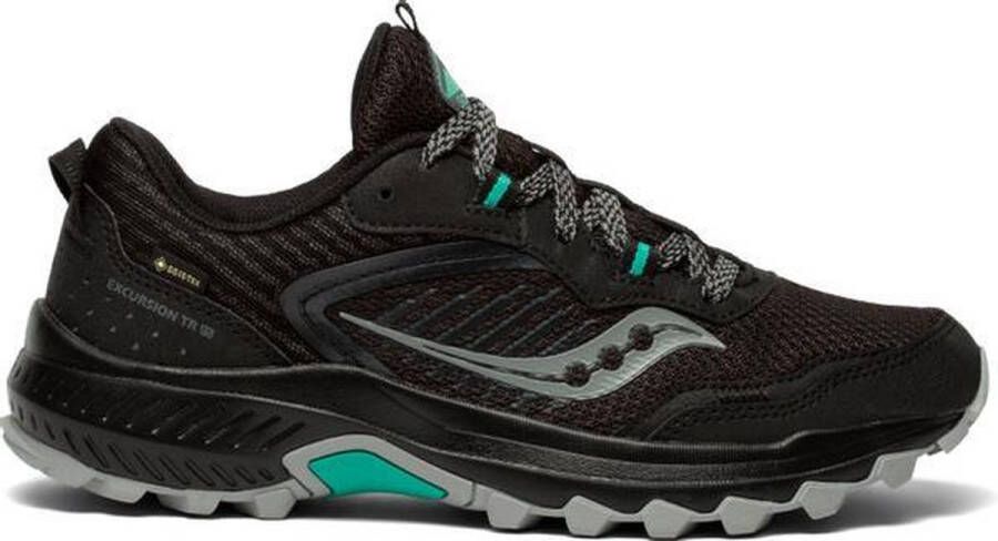 Saucony Excursion TR15 GTX Dames Sportschoenen Hardlopen Trail zwart grijs