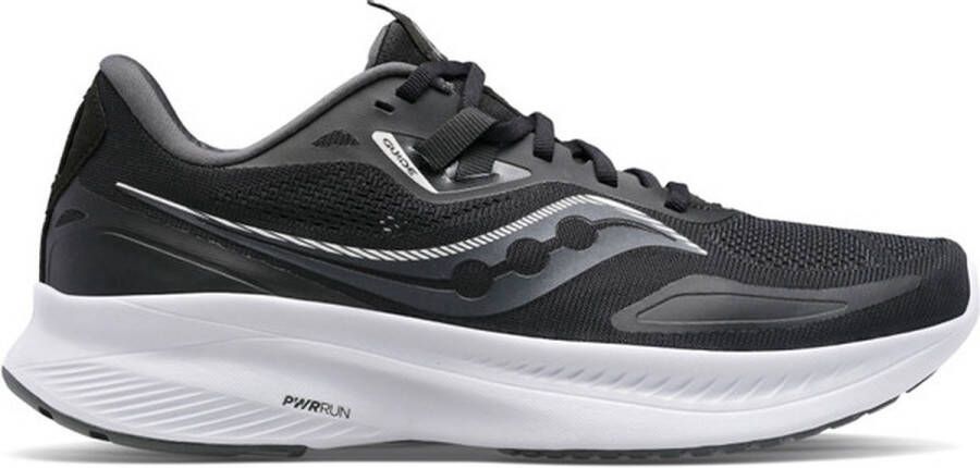 Saucony Guide 15 Heren Sportschoenen Hardlopen Weg zwart wit grijs
