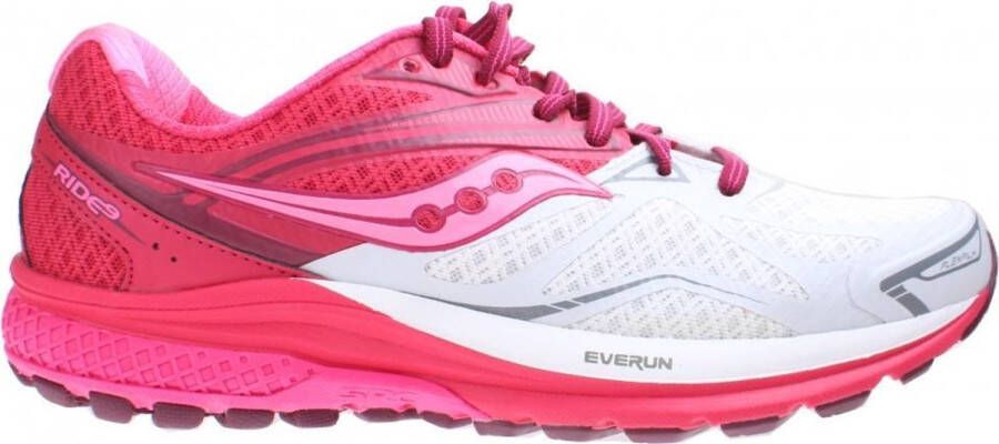 Saucony hardloopschoen Ride 9 dames rood wit