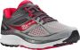 Saucony Hardloopschoenen Vrouwen grijs rood zilver - Thumbnail 1