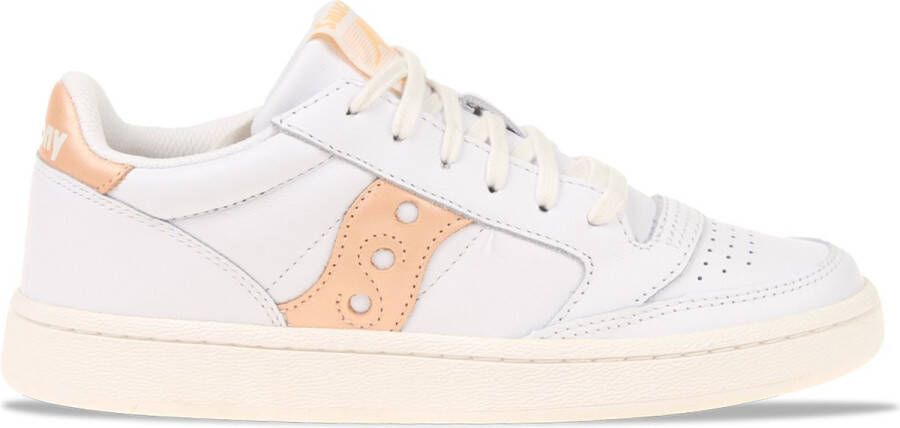 Saucony Jazz Court Wit Zalm Dames