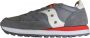 Saucony Jazz Original Sneakers nen Grijs Wit Rood - Thumbnail 1