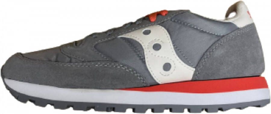 Saucony Jazz Original Sneakers nen Grijs Wit Rood