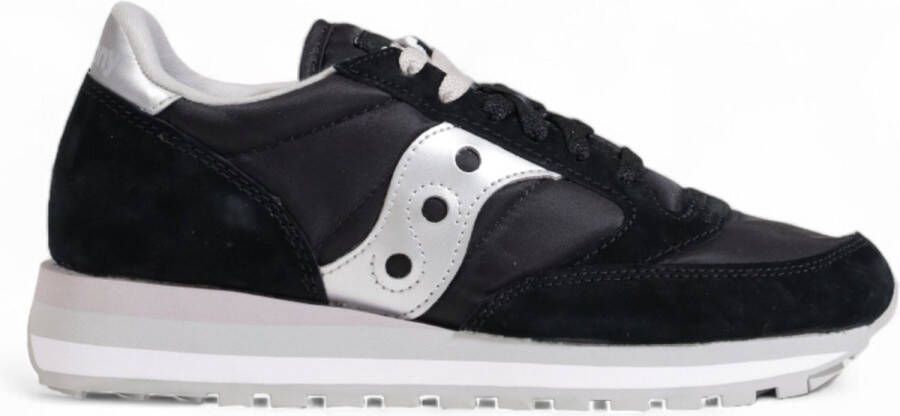 Saucony Zwarte Sneakers met Stoffen Voering en Rubberen Zool Black Dames