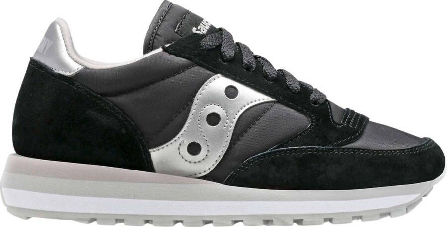 Saucony Zwarte Sneakers met Stoffen Voering en Rubberen Zool Zwart Dames