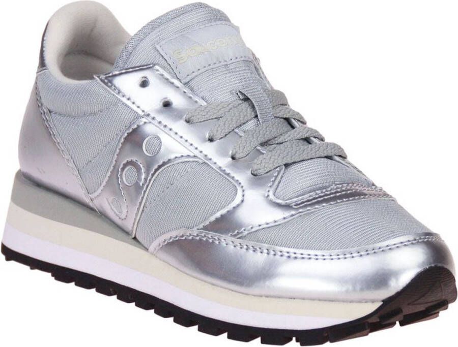 Saucony Jazz Triple Lage sneakers Leren Sneaker Dames Zilver