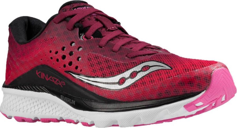 Saucony Kinvara 8 hardloopschoenen Dames Hardloopschoenen Vrouwen rood roze zilver zwart