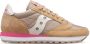 Saucony Eenvoudige Jazz Sneakers met Vetersluiting Beige Dames - Thumbnail 1