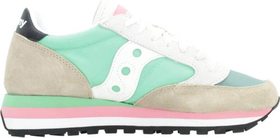 Saucony Zwarte Sneakers met Stoffen Voering en Rubberen Zool Black Dames