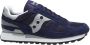 Saucony Logo Sneakers Suède Canvas Rubber Zool Blue Heren - Thumbnail 1