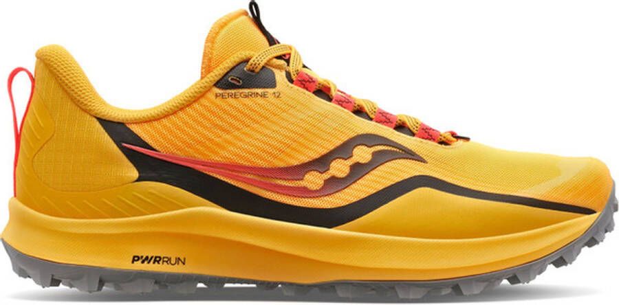 Saucony Peregrine 12 Dames Sportschoenen Hardlopen Trail geel zwart