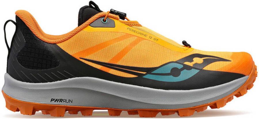 Saucony Peregrine 12 ST Heren Sportschoenen Hardlopen Trail zwart geel