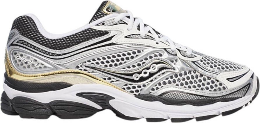 Saucony Progrid Omni 9 Sneakers Leatherlook Dames Zilverkleurig
