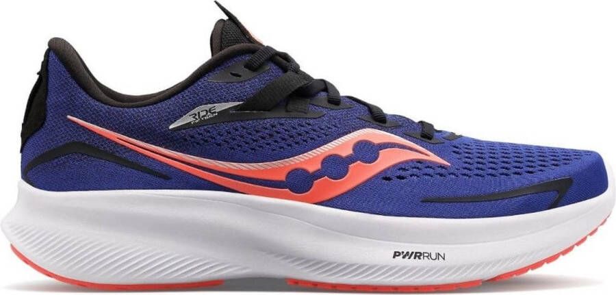Saucony Ride 15 Heren Sportschoenen Hardlopen Weg blauw oranje