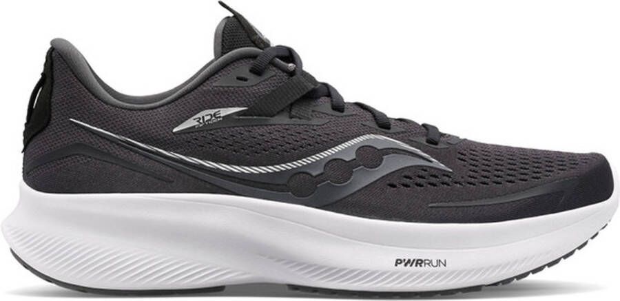 Saucony Ride 15 Heren Sportschoenen Hardlopen Weg zwart wit