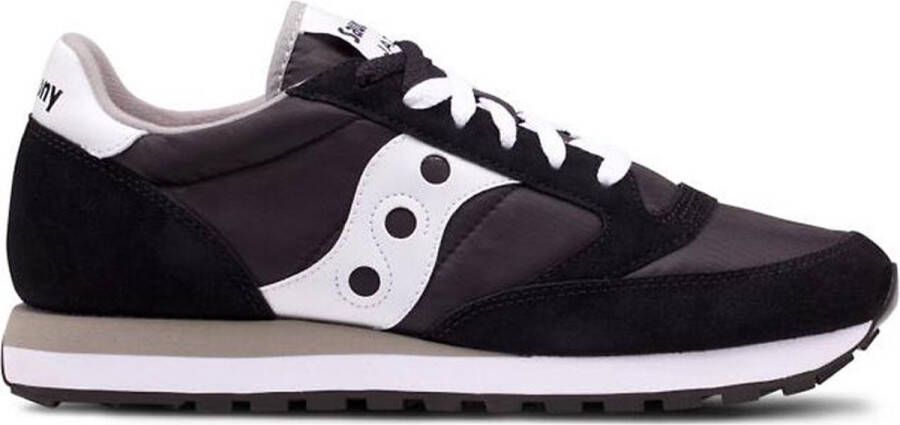 Saucony Zwarte Sneakers Front Lace-Up Gewatteerde Kraag Multicolor