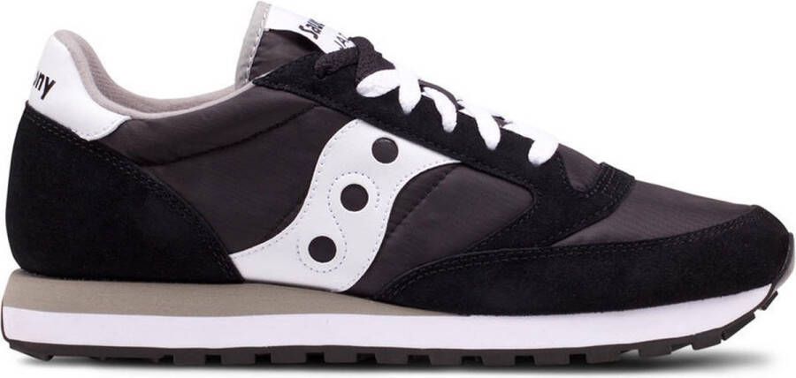 Saucony Zwarte Sneakers Front Lace-Up Gewatteerde Kraag Multicolor