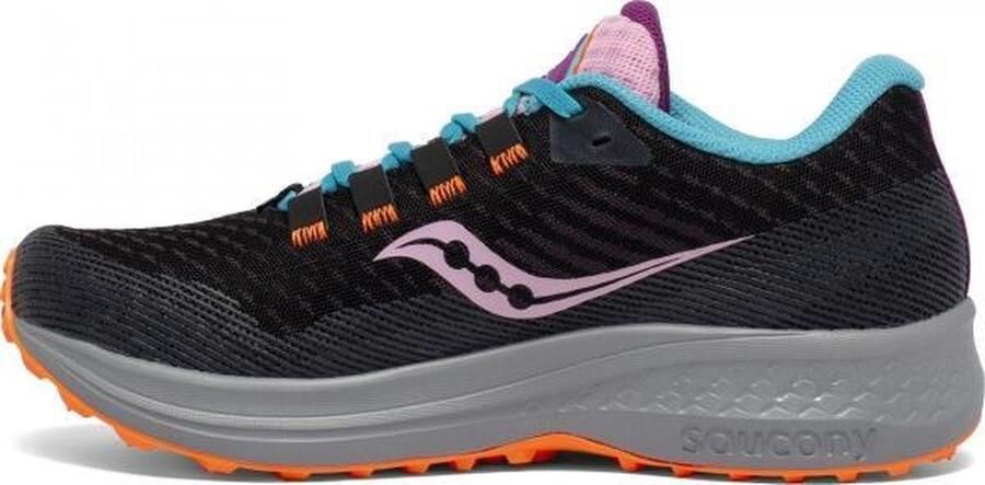Saucony Canyon TR Dames Sportschoenen zwart oranje - Foto 4