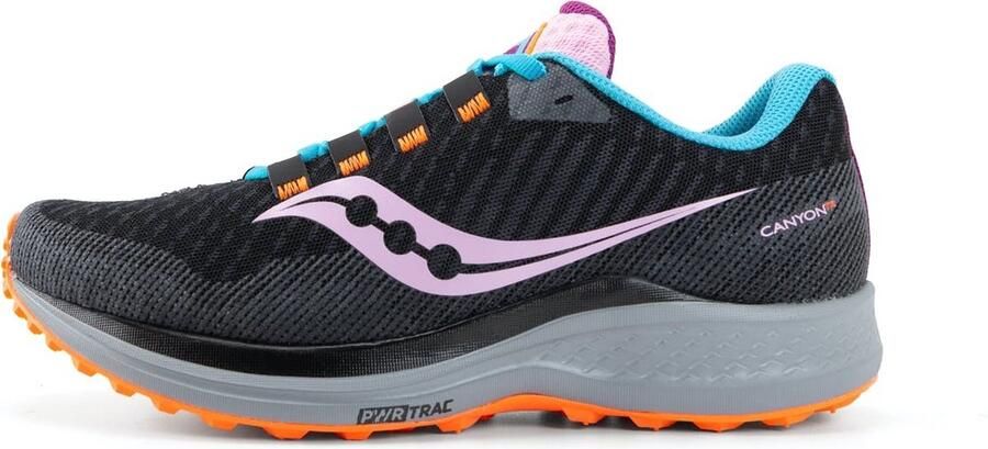 Saucony Canyon TR Dames Sportschoenen zwart oranje - Foto 5