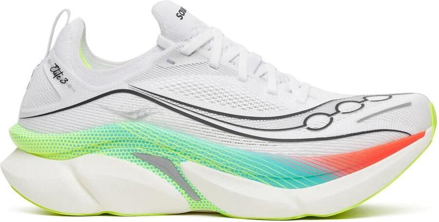 Saucony Endorphin Elite 3 Hardloopschoenen wit multi