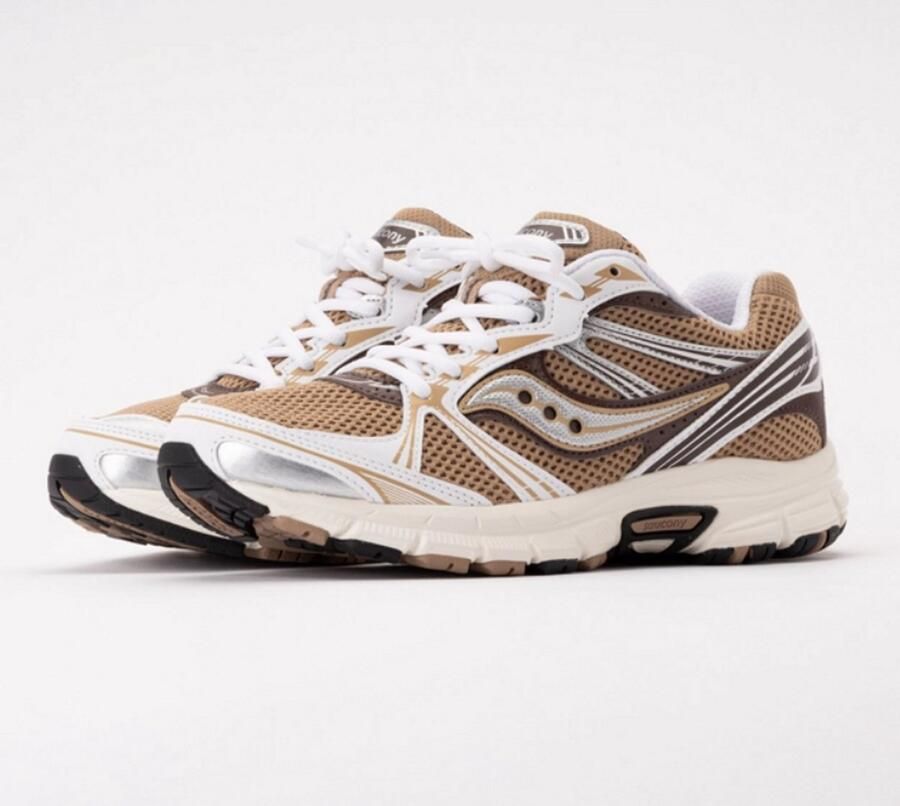 Saucony Grid Legacy White Saddle Sneakers