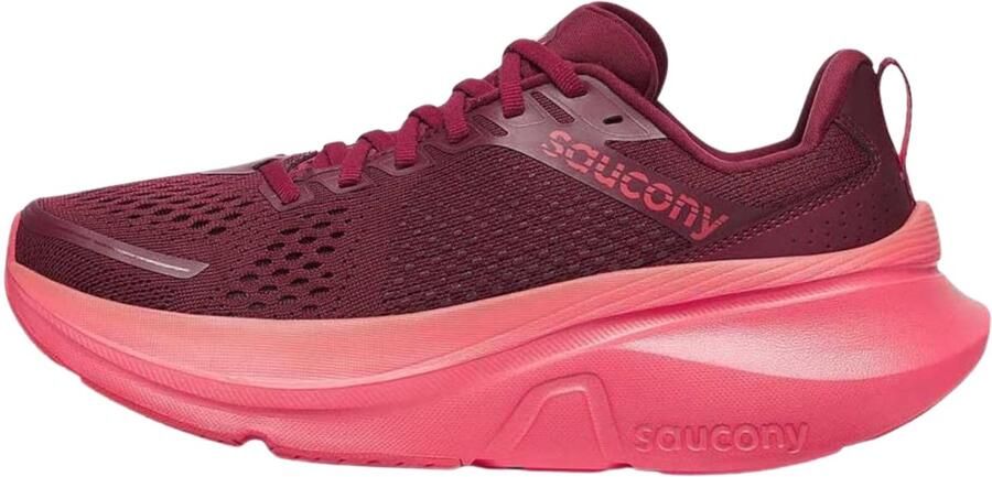 Saucony GUIDE 17 Hardloopschoenen Aalbes Peperrood