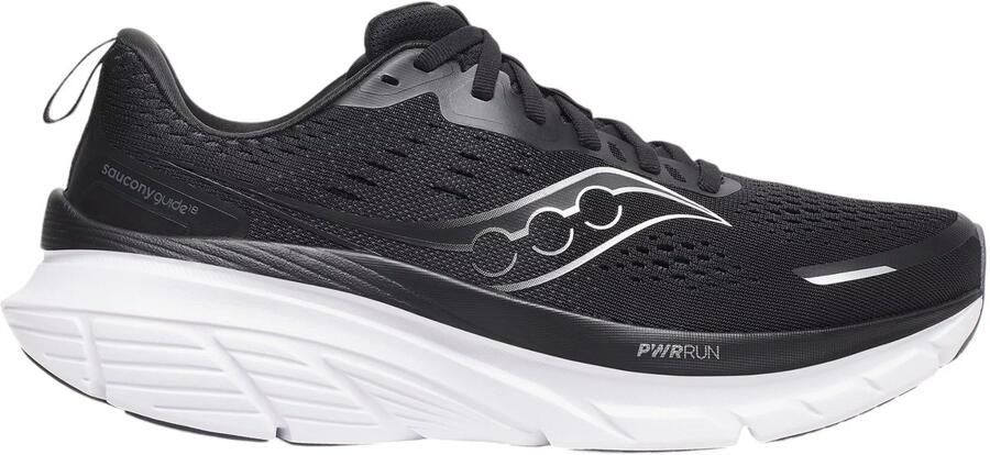 Saucony Guide 18 Wide Hardloopschoenen Zwart wit