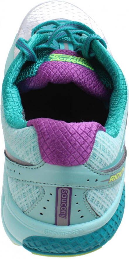 Saucony Hardloopschoen Ride 9 Dames Groen wit - Foto 3