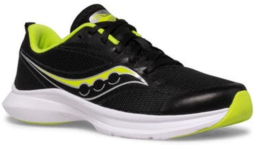 Saucony Kinvara 13 Hardloopschoenen Kinderen Zwart Limoen