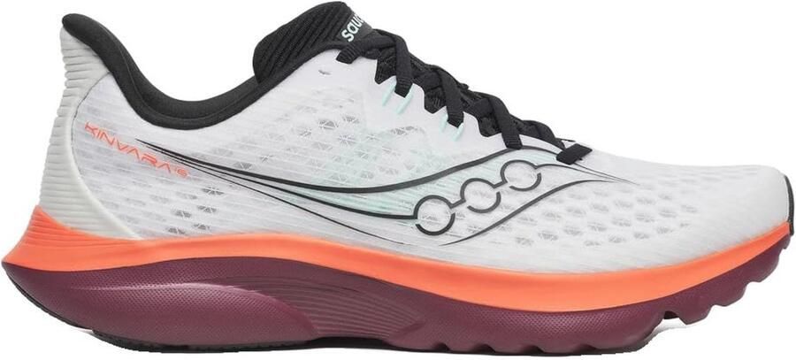 Saucony Kinvara 16 Hardloopschoenen Heren Wit Crimson