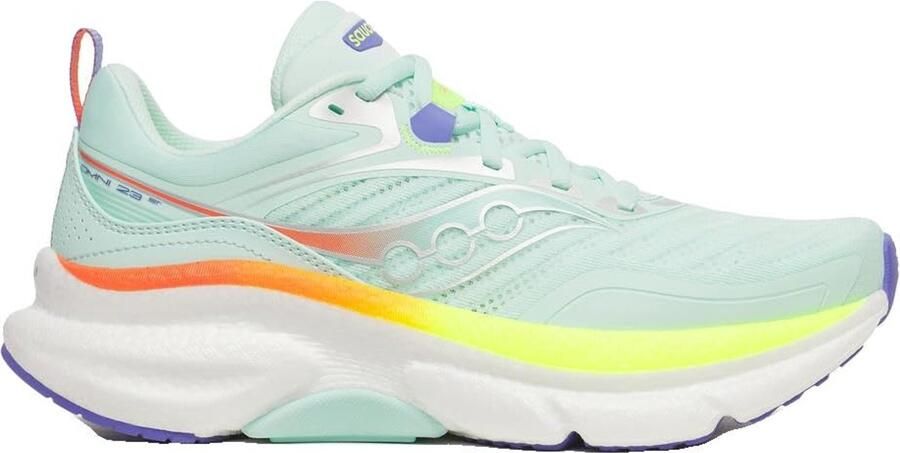 Saucony Omni ST 23 Hardloopschoenen Dames Aqua Citroen
