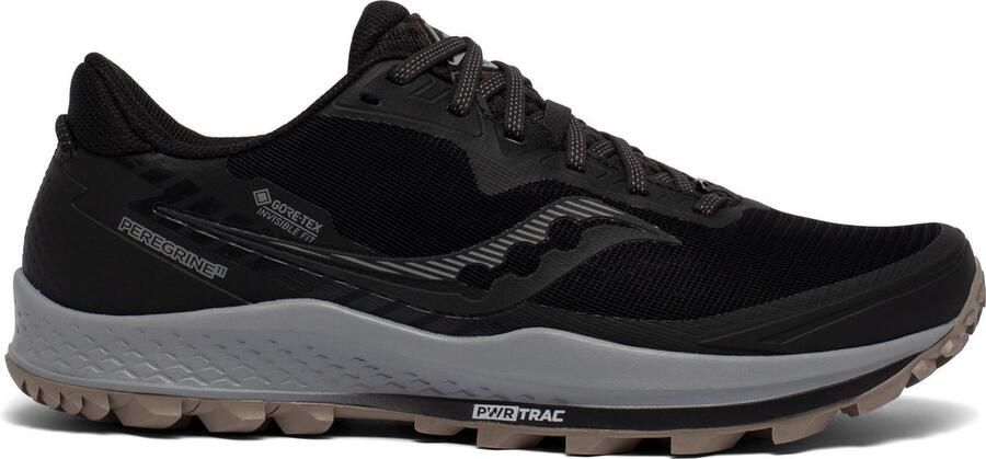 Saucony Peregrine 11 GTX Sportschoenen Mannen Zwart Lichtgrijs