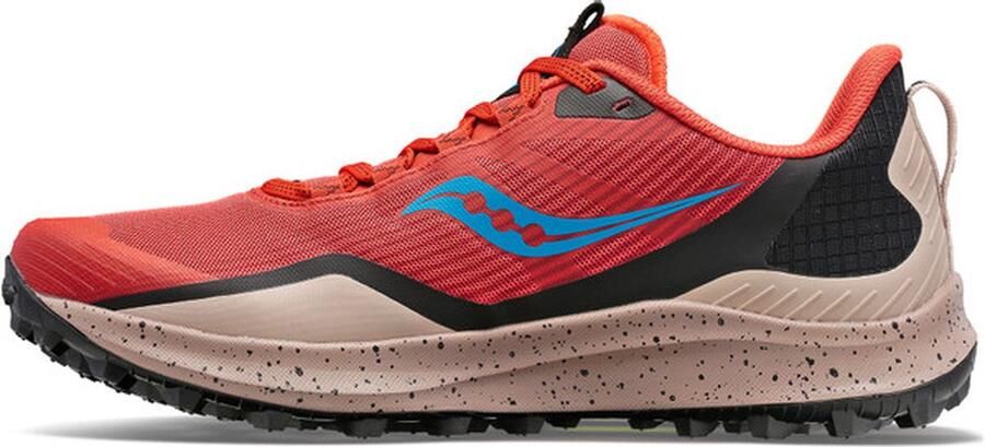 Saucony Peregrine 12 Heren Sportschoenen Hardlopen Trail rood grijs - Foto 4