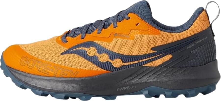 Saucony Peregrine 14 GTX Trail Hardloopschoen Geel Grijs