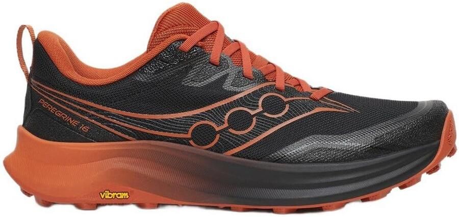 Saucony Peregrine 16 Trailrunningschoenen zwart rust
