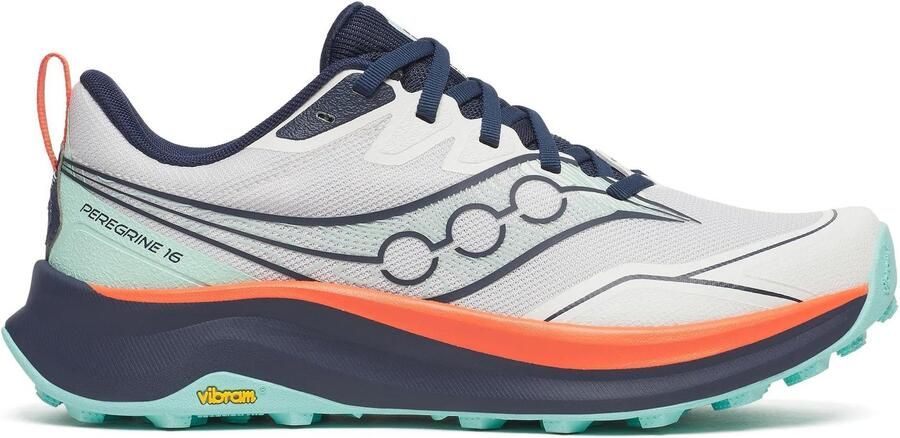 Saucony Peregrine 16 Trail hardloopschoenen Dames White navy