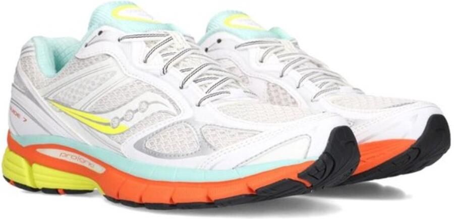 Saucony Sneakers laag 'PROGRID GUIDE 7' turquoise geel donkeroranje wit