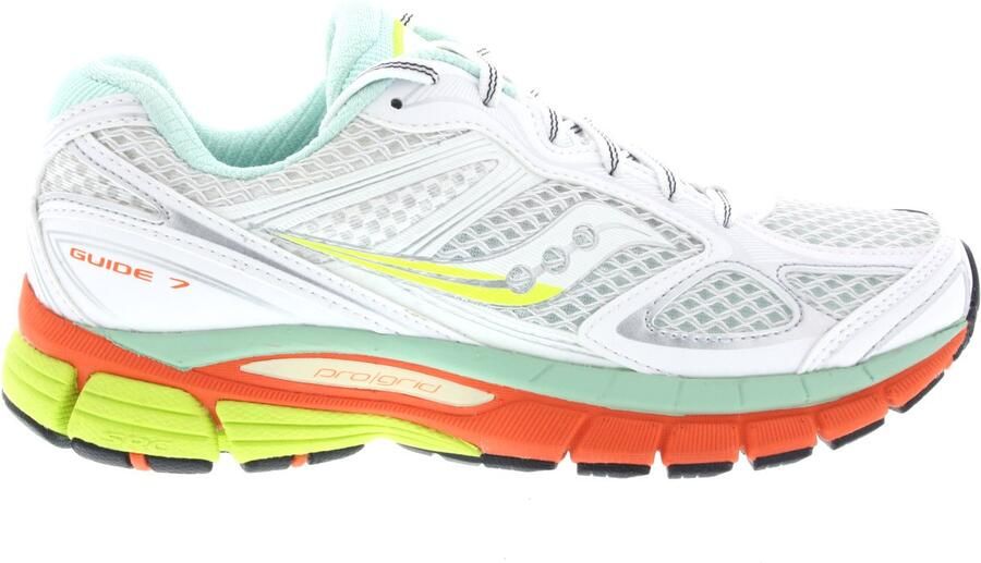 Saucony Sneakers laag 'PROGRID GUIDE 7' turquoise geel donkeroranje wit