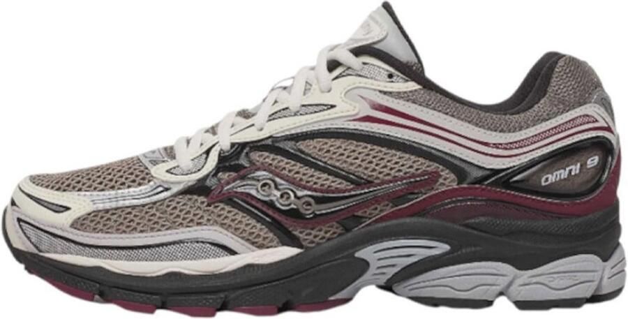 Saucony ProGrid Omni 9 Tomorrow Meet Yesterday Pack Tan Maroon