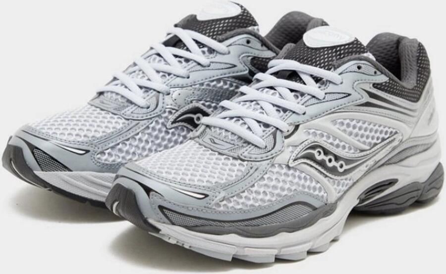 Saucony ProGrid Omni 9 White Cadet Unisex Sneaker Retro Running Wit Blauw