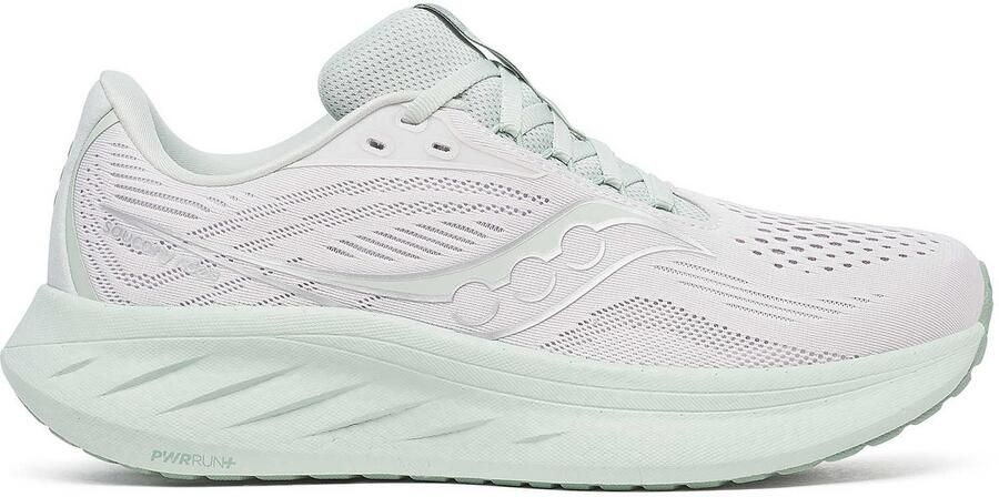 Saucony Women's Ride 18 Hardloopschoenen grijs wit